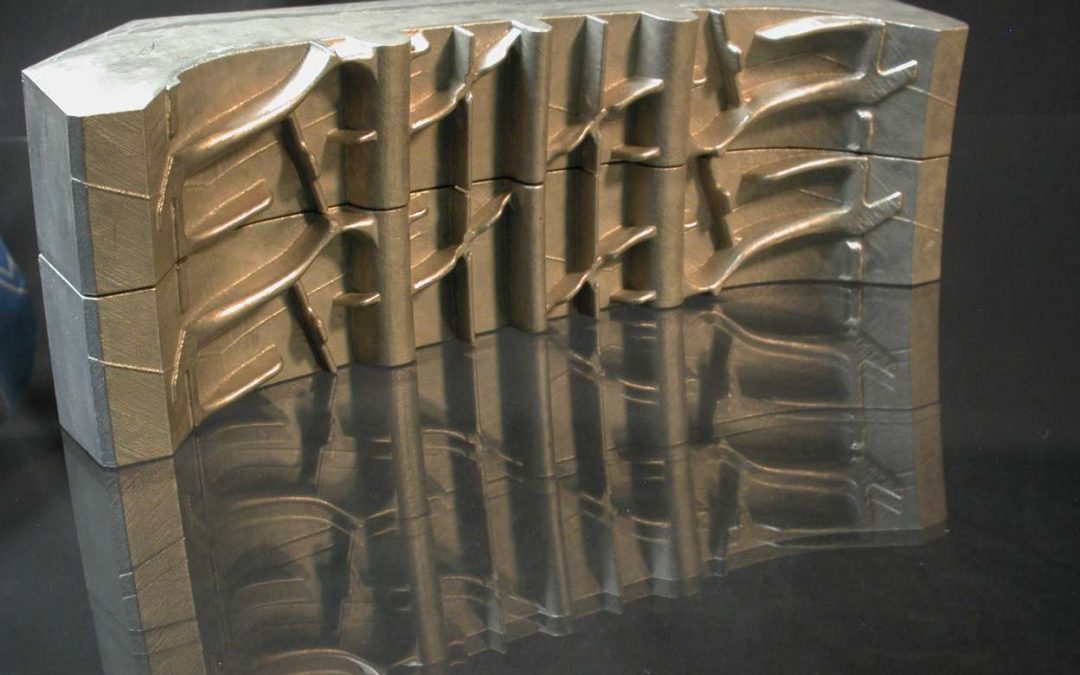 Automotive 3D Printed Tyre Mould – Investment Cast