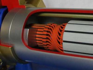 Areas of the Electric Motor 3D Printed in Full Colour
