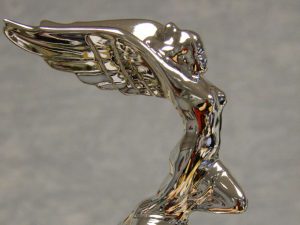 3D Printed Flying Lady with Chrome Metallizing