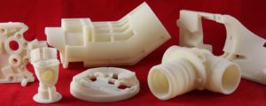 An array of SLS 3D printed parts in real life engineering solutions