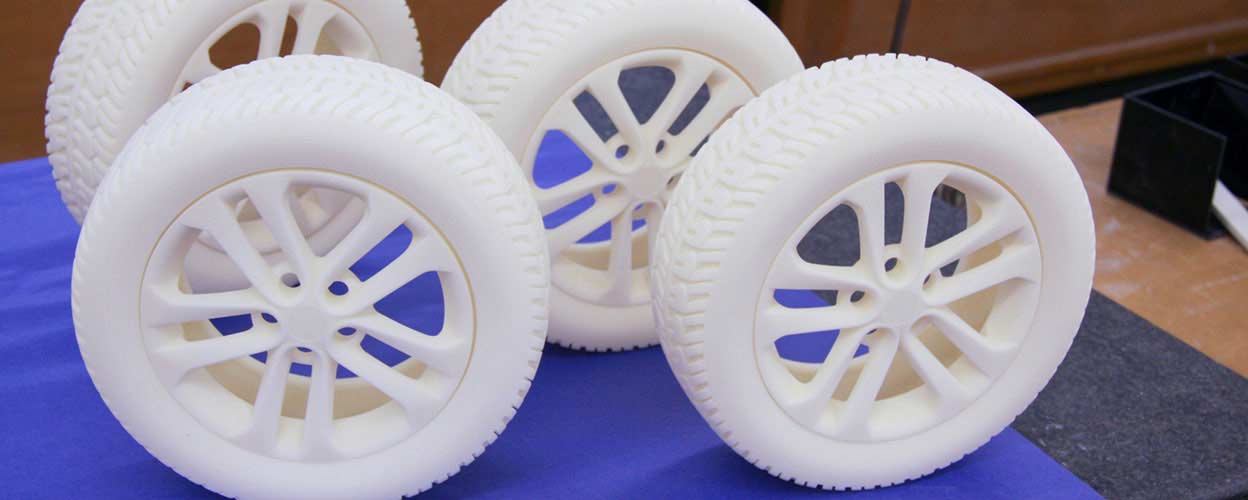 Concept Scale Wheels produced by SLS 3D Printing