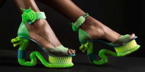 Wacky Shoes Concept 3D Printed in Full Colour