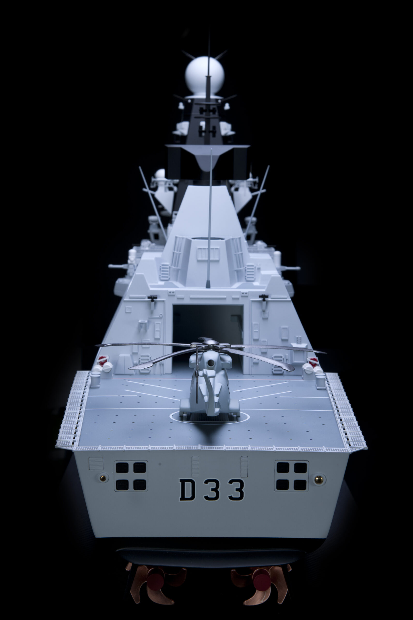 Type 45 Destroyer MOD 3D Printed Prototype Model handcrafted by our skilled model makers