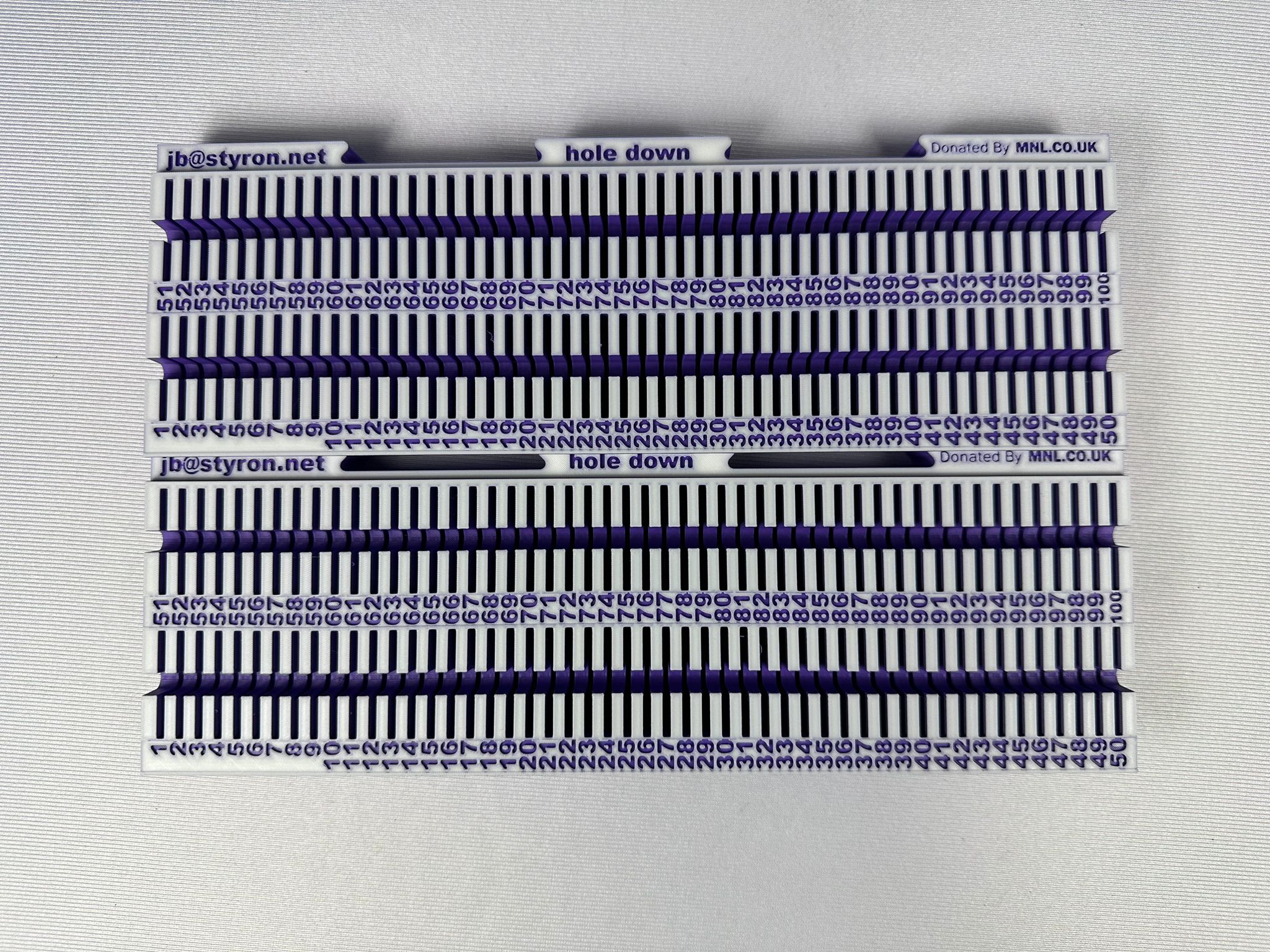 FDM 3D Printed interlocking trays for parkrun