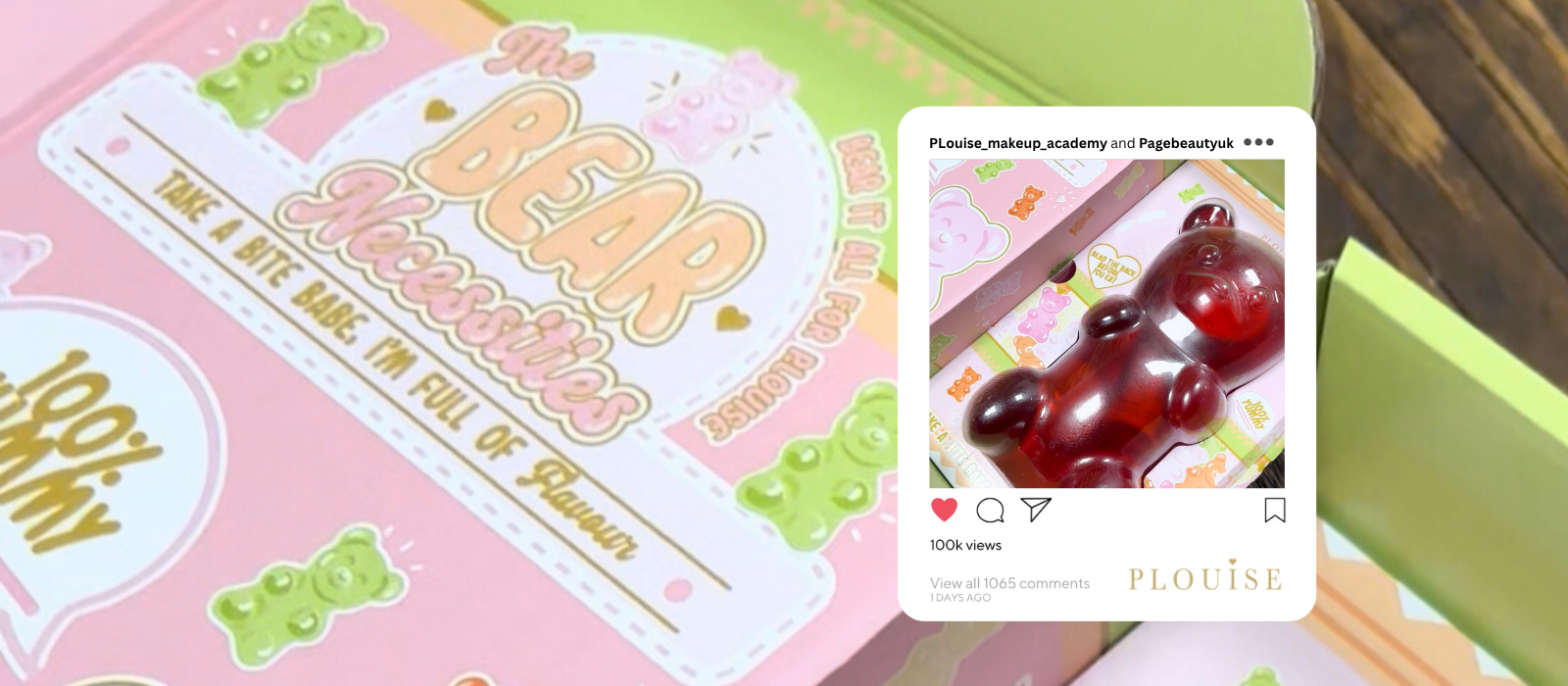 Plouise bespoke influencer boxes with edible gummy