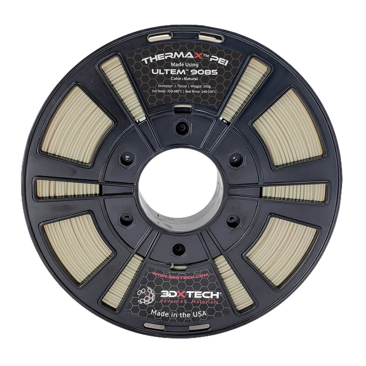 3DXTech_Filament_9085_2048x2048 ThermaX™ PEI 3D Filament, Made using ULTEM™ 9085 PEI
